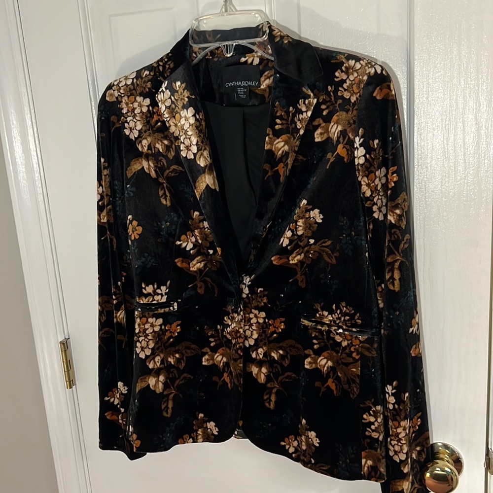 Cynthia Rowley Velvet Blazer- Xsmall